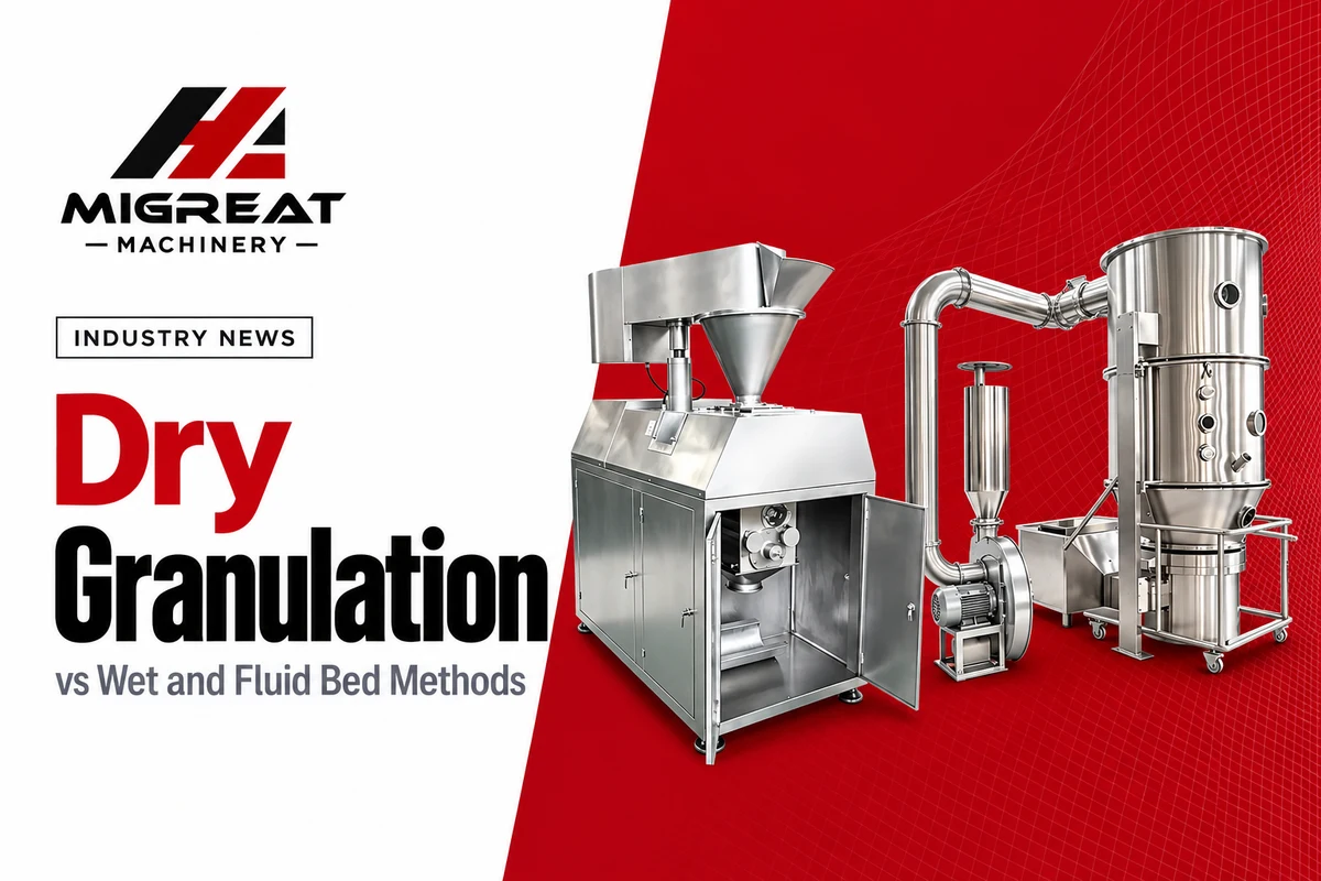 Dry Granulation vs Wet Granulation and Fluid Bed