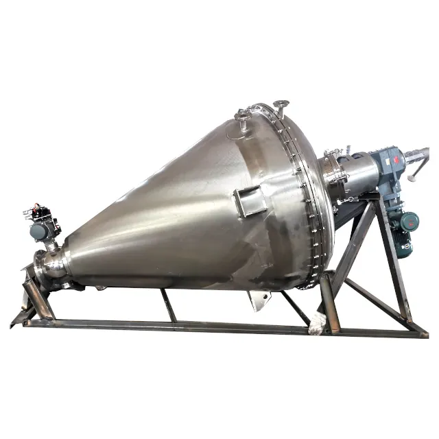 DLH vacuum conical dryer on its frame