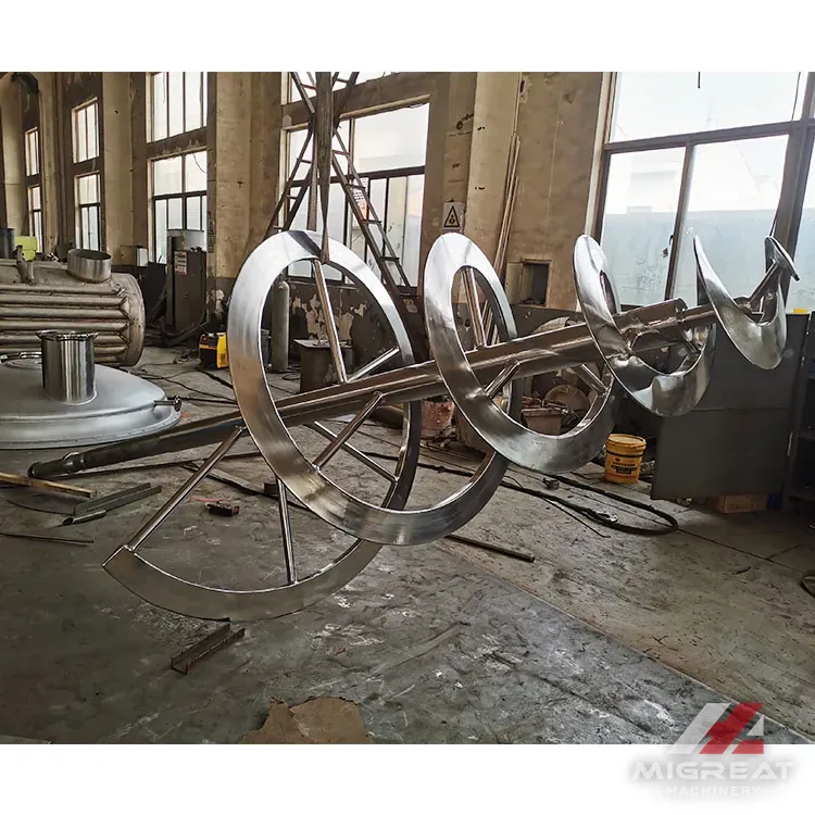 Spiral agitator of the DLH dryer before fitting