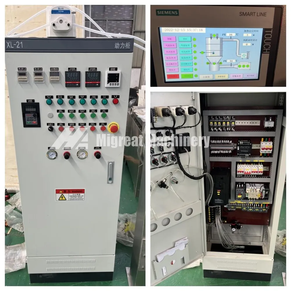 Control cabinet and touch screen
