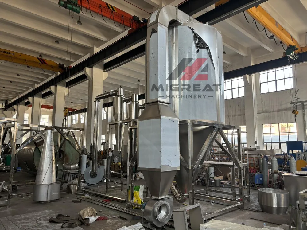 LPG spray dryer tower in the Migreat workshop