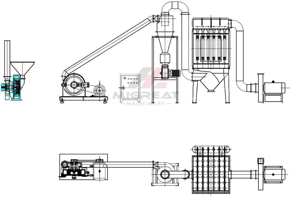 MXG impulsive suction grinder drawing