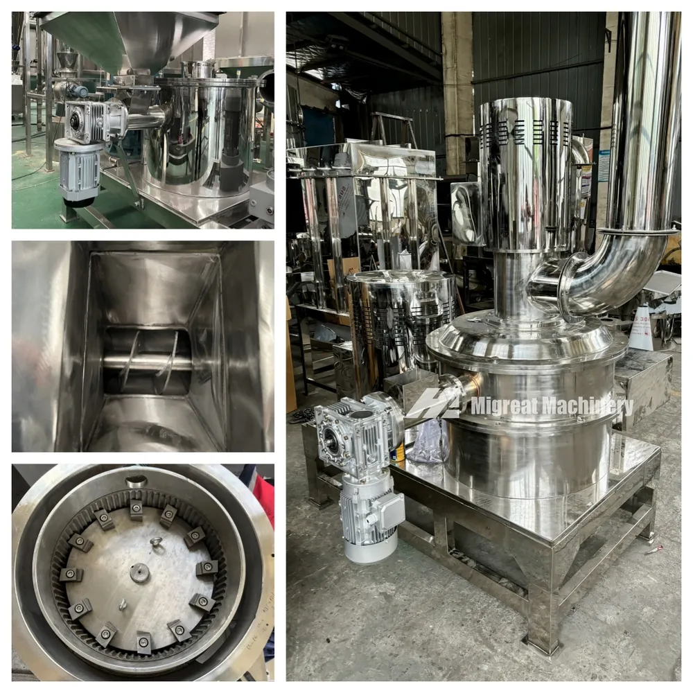 Feed hopper, grinding chamber and main machine of the WFJ mill