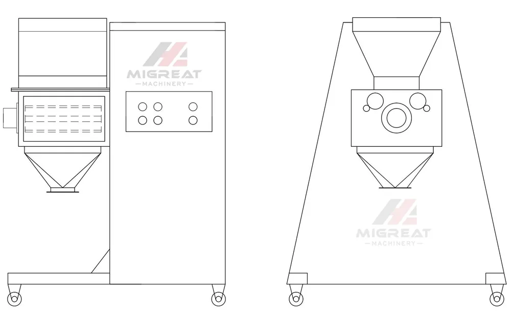 YK swing granulator drawing